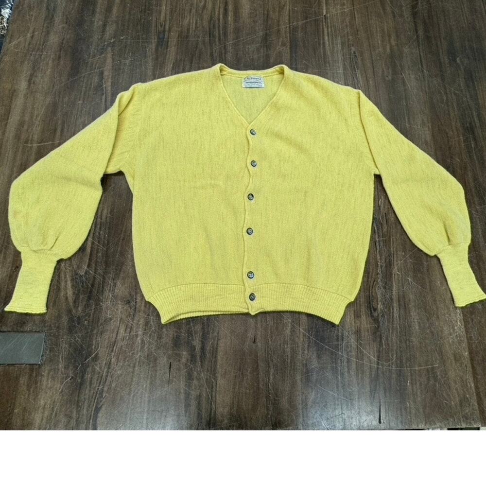 "Andover" Large Sweater, Curt Cobain, Grandpa, Button Up, Long Sleeve,Vintage‎